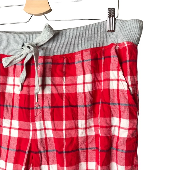 Aerie Plaid Tartan Pajama Pants Bottoms Jogger Sleep Cozy PJs Pockets - Picture 3 of 11